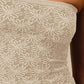 SO ME Jacquard Floral Two Tone Seamless Tube Top - Farnelli