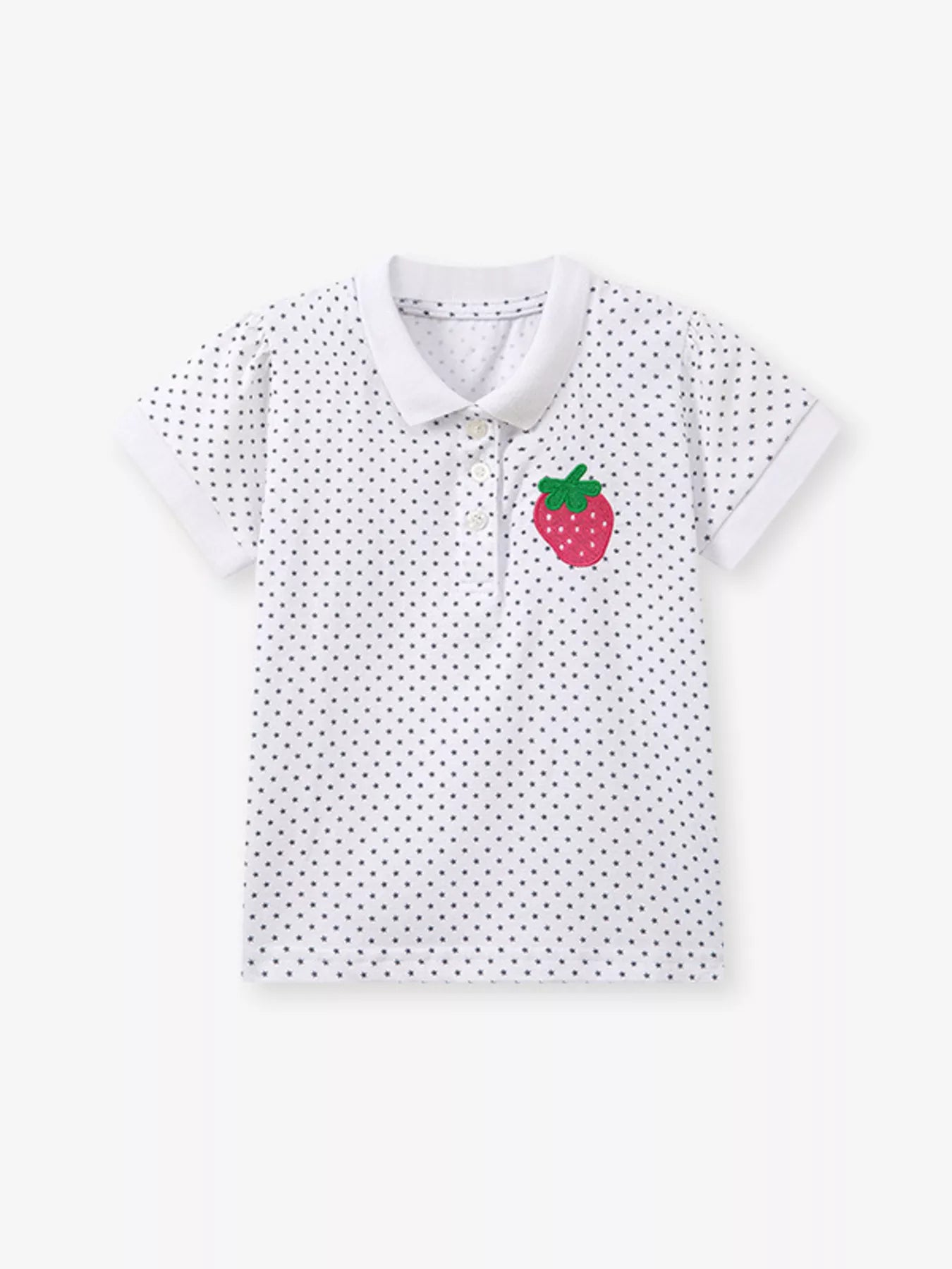 Children's Strawberry Polka Dot Polo - Farnelli