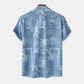 Men's Print Short Sleeve Button-Up Shirt - Farnelli