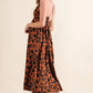 And The Why Leopard Print Plunge Maxi Dress - Farnelli