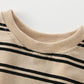 Children's Striped Bear Crew Neck Sweatshirt - Farnelli