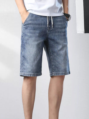 Men's Casual Drawstring Denim Shorts - Farnelli