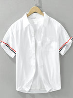 Men's Plus Size Button Up Short Sleeve Shirt - Farnelli
