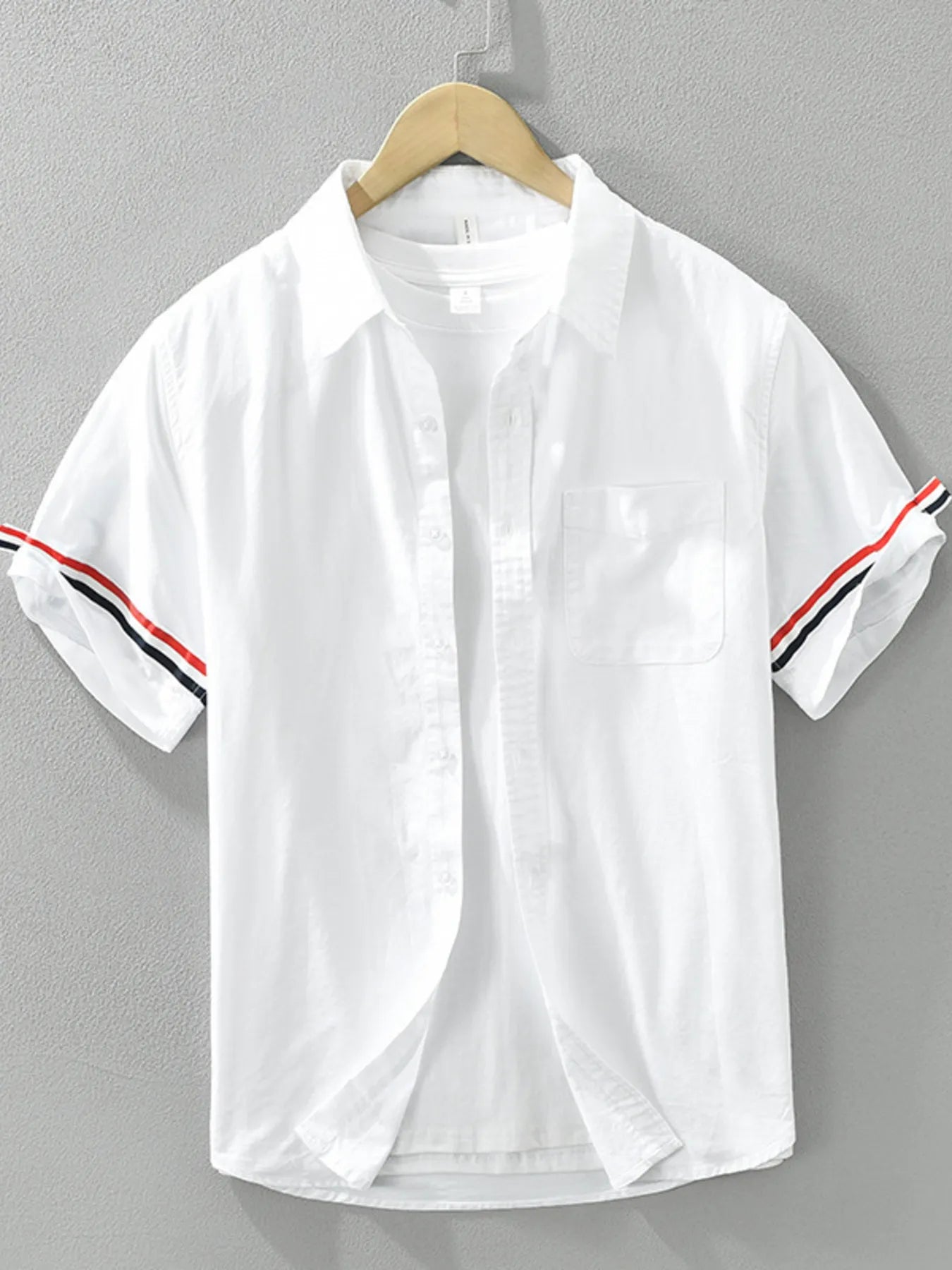 Men's Plus Size Button Up Short Sleeve Shirt - Farnelli