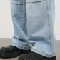 Men's Mid Rise Jeans with Cargo Pockets - Farnelli