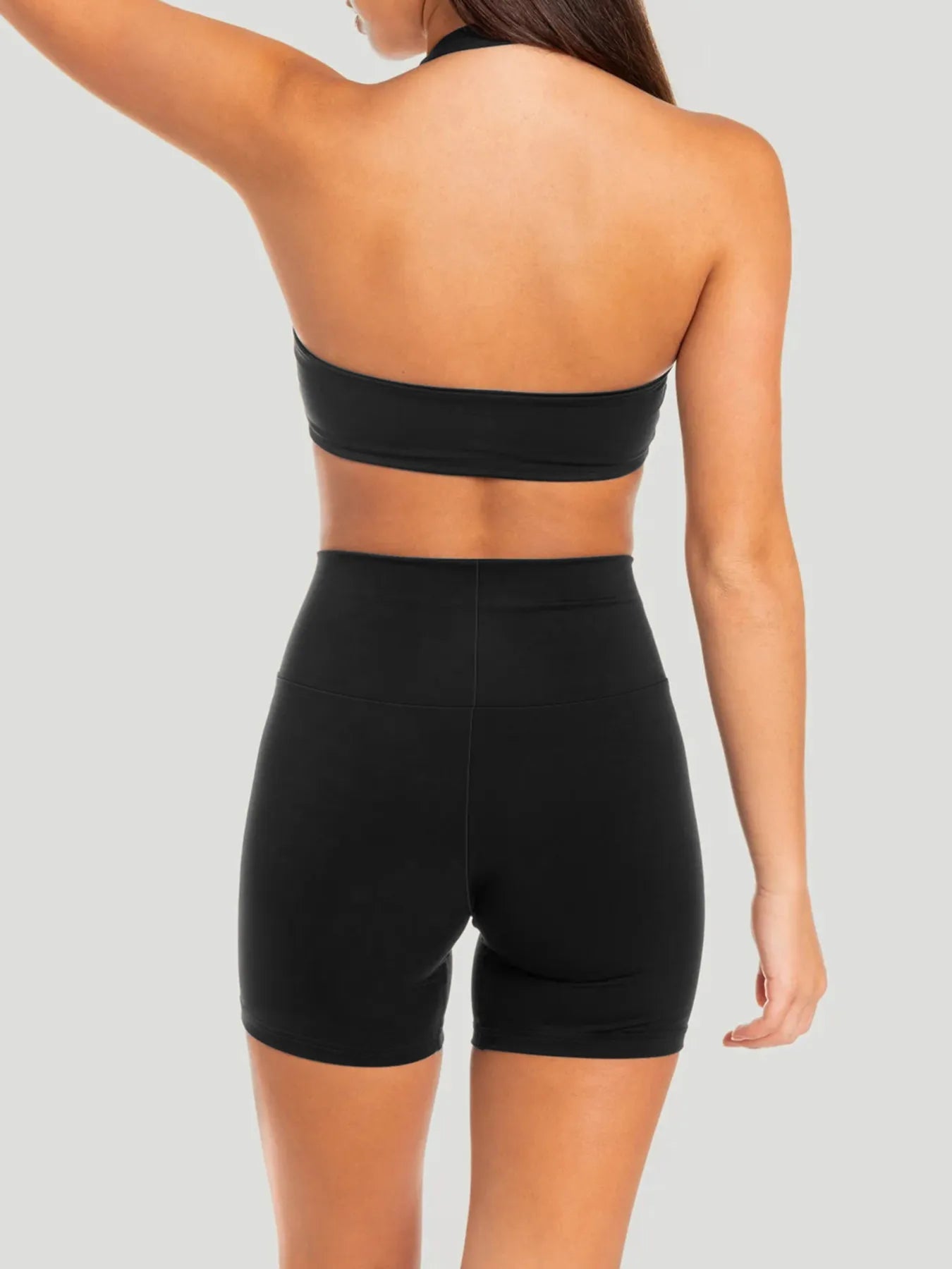 Halter Neck Cami and Shorts Active Set - Farnelli