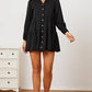 Ruffled Button Up Long Sleeve Tiered Shirt - Farnelli