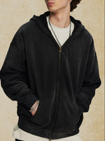 Men's Oversized Casual Zip-Up Hoodie - Farnelli