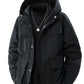 Men's Full Size Zip Up Long Sleeve Hooded Jacket Plus Size - Farnelli