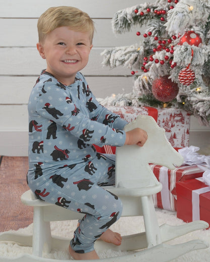 Bear Christmas Bamboo Toddler Pajamas – Romper