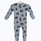 Bear Christmas Bamboo Baby Pajamas – Zipper Footie