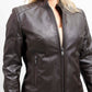Beverly Women's Perforated Faux Leather Scooter Jacket