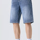 Men's Washed Loose Fit Denim Shorts - Farnelli