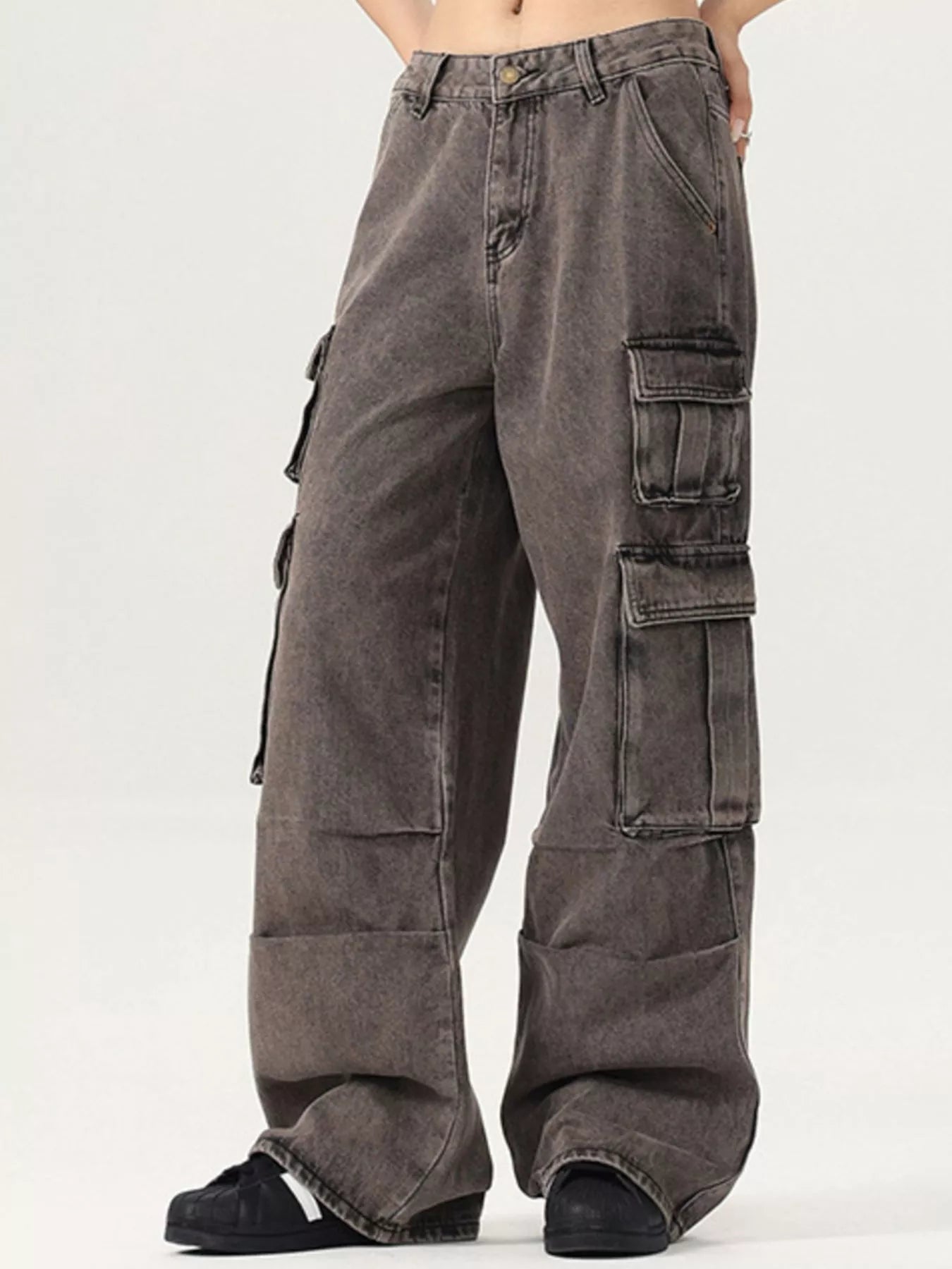 Men's Vintage Wash Cargo Jeans - Farnelli