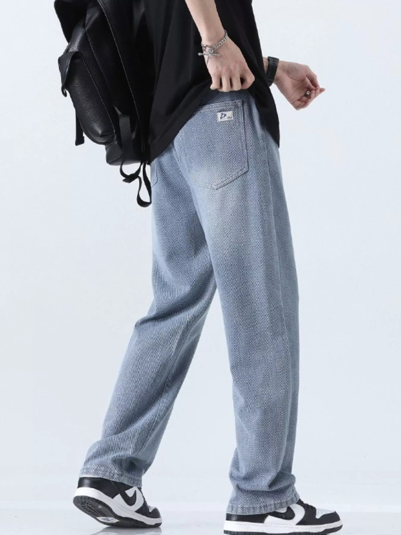 Men's Relaxed Fit Straight Leg Jeans - Farnelli
