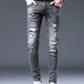 Men's Distressed Slim Fit Ripped Jeans - Farnelli
