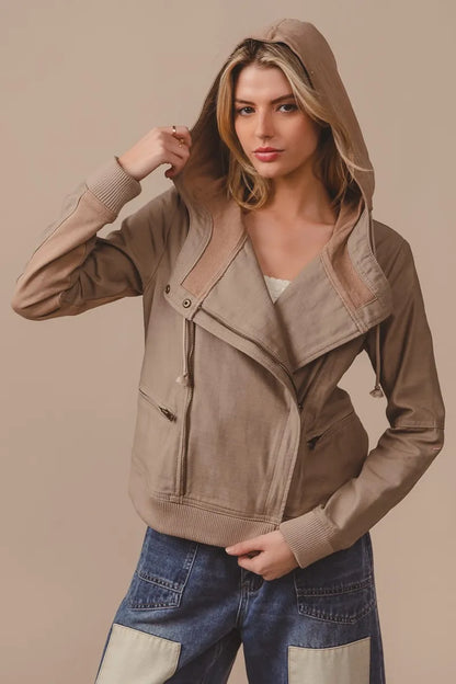 BiBi Textured Woven Rider Jacket - Farnelli