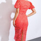 UNFORGETTABLE ICON WOVEN LACE TOP AND SKIRT SET