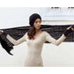 Plush Black Alpaca Beanie Hat