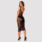 Obsessive Flirtatious Curves Black Sheer Dress