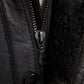 Boehmer Black Leather Shearling Jacket