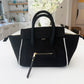 BEACH HAUS Cabana Tote Mini in black, compact structured tote bag with sturdy handles