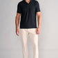 AIR 3 Button Polo Solid // Black