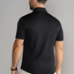 Short Sleeve Button Down Polo Solid // Black