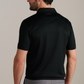 Short Sleeve Sweater Polo Solid // Black