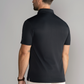 Short Sleeve Polo Contrast // Black Grey