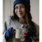 Navy Essential Knit Alpaca Gloves