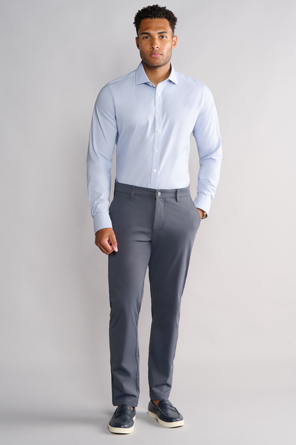 Leader Non-Iron Contrast // Blue Check