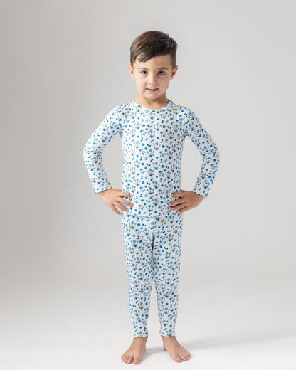 Blueberry Bamboo Pajamas for Kids – Two Piece Set