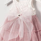Blush Lace & Tulle Baby Dress
