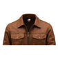 Bobby Leather Brown Jacket - Men Leather Jacket Brown