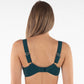 Samanta Boobie Emerald Sheer Mesh Tulle Tulip Seam Balconette Bra-1