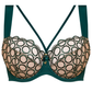 Sheer Mesh Tulle Tulip Seam Balconette Bra Boobie Emerald-3