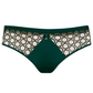 Samanta Boobie Emerald Sheer Mesh Tulle Embroidered Brief Panty-2