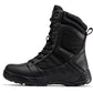 Botas Pro Black Men's 8 inch Side Zipper Rubber Sole Tactical Boots BMP110BK