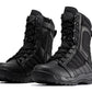 Botas Pro Black Men's 8 inch Side Zipper Rubber Sole Tactical Boots BMP110BK
