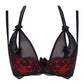 Axami Tamarillo Sorbet Sheer Peek-a-Boo Bra-4