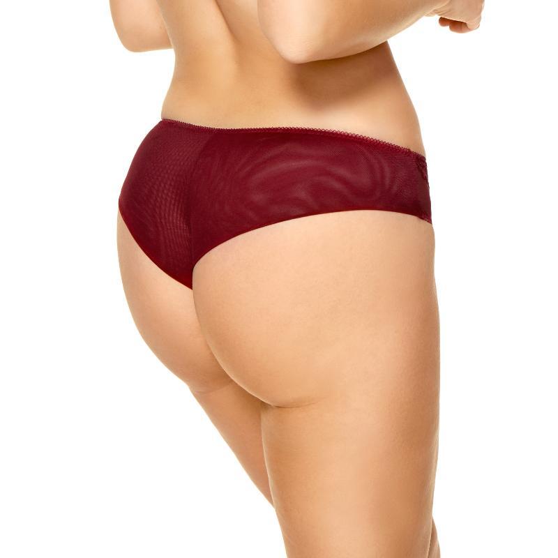 Kinga Cherry Brazilian Panty Double Tulle-1