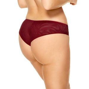 Kinga Cherry Brazilian Panty Double Tulle-1