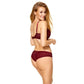 Kinga Cherry Brazilian Panty Double Tulle-3
