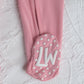 Pink Bamboo Baby Pajamas – Zipper Footie