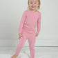 Pink Bamboo Pajamas for Kids – Two Piece Set
