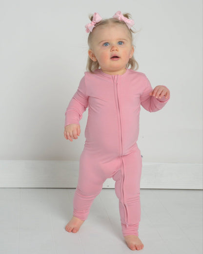 Pink Bamboo Toddler Pajamas – Romper