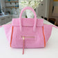 BEACH HAUS Cabana Tote Mini in bubblegum pink with compact open-top design and sturdy handles