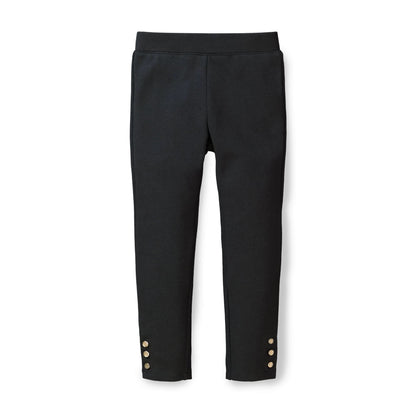 Button Cuff Ponte Pant - Baby