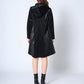 Gracia Fashion Women's Button Down Glossy Rain Coat